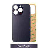 Back Glass Cover with Adhesive and Big Camera Hole for iPhone 14 Pro Max - High Quality