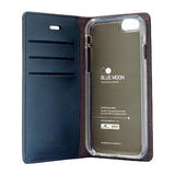 Goospery Bluemoon Diary Wallet Case With Card Slots for iPhone 8 7 SE 2 SE 3