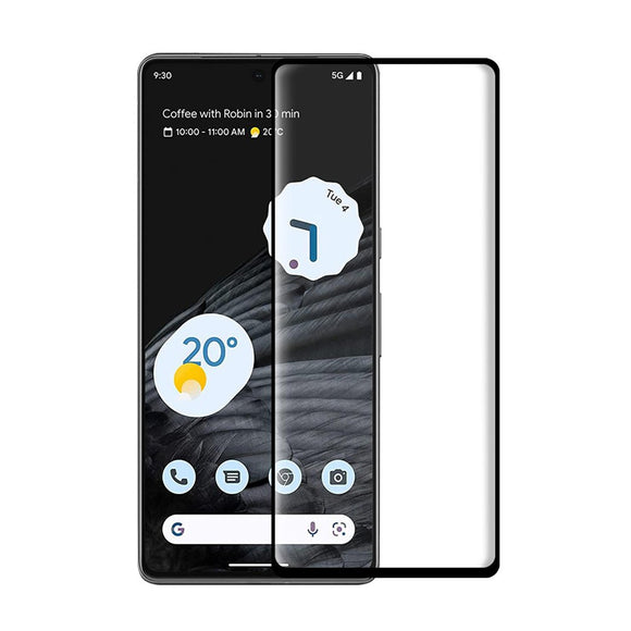 3D Full Cover Tempered Glass Screen Protector for Google Pixel 7a