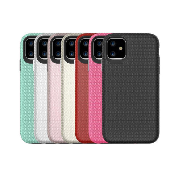 TRIANGLE Hybrid TPU Hard PC Shockproof Case Cover for iPhone 11/11 Pro/11 Pro Max