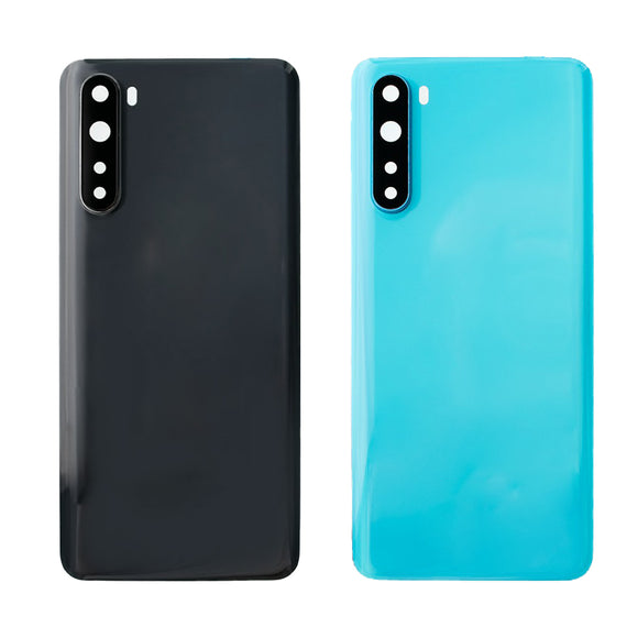 Back Battery Glass Cover with Camera Lens and Adhesive for OnePlus Nord