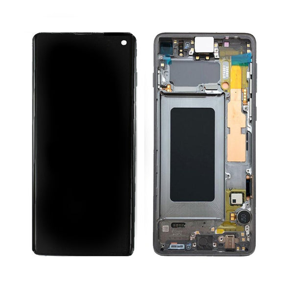 LCD and Touch Assembly with frame for Samsung Galaxy S10 OEM New
