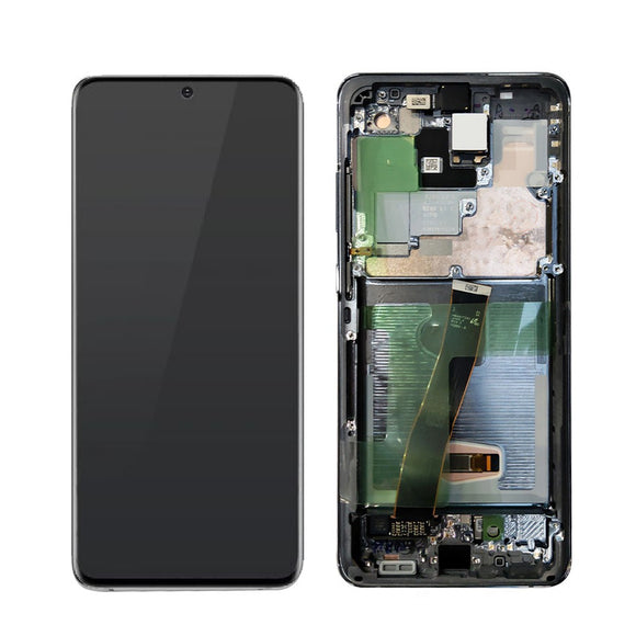 LCD and Touch Assembly With Frame for Samsung Galaxy S20 Ultra 5G G988 OEM Refurbished