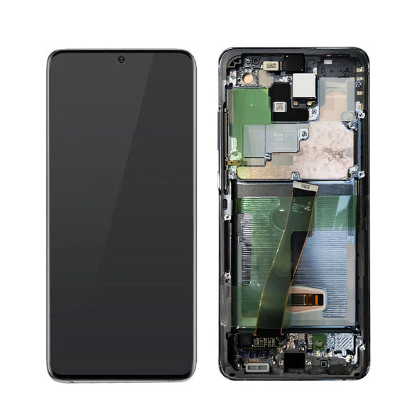 LCD and Touch Assembly With Frame for Samsung Galaxy S20 Ultra 5G G988 OEM New