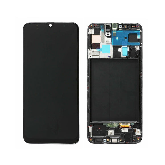 LCD and Touch Assembly with frame for Samsung Galaxy A50 (A505) OEM Refurbished
