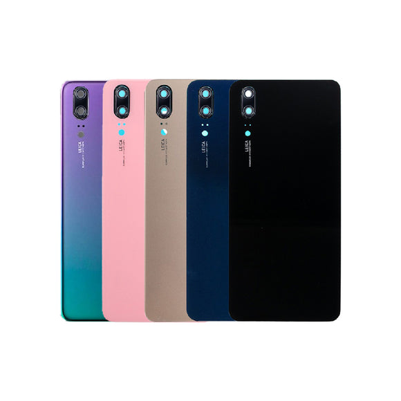 Back Battery Cover with Camera Lens and Adhesive for Huawei P20