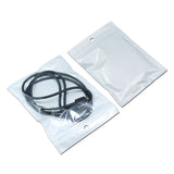White/Clear Resealable Plastic Seal Bags Retail Packaging Pouches With Hang Hole Various Sizes