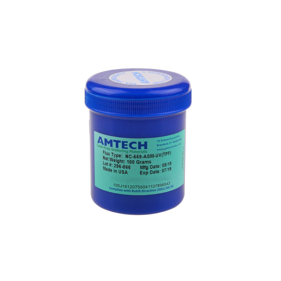 100g Amtech NC-559-ASM-UV (TPF) Anti-wet No-clean Soldering Flux Paste - Blue