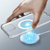 Clear Hybrid Case with Magnetic Ring for iPhone 12 / 12 Pro Magsafe