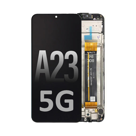LCD and Touch Assembly OLED With Frame for Samsung Galaxy A23 5G A236 Service Pack