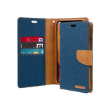 Mercury Goospery Canvas Diary Wallet Case With Card Slots for iPhone X / XS