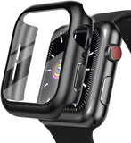 Full Cover With Tempered Glass Screen Protector for Apple Watch 44 42 40 38mm