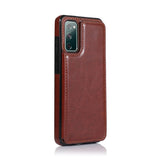 Back Magnetic Flip Leather Wallet Case Card Slots Samsung S20 S20+ Ultra S20 FE