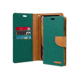 Mercury Goospery Canvas Diary Wallet Case With Card Slots for iPhone XS Max