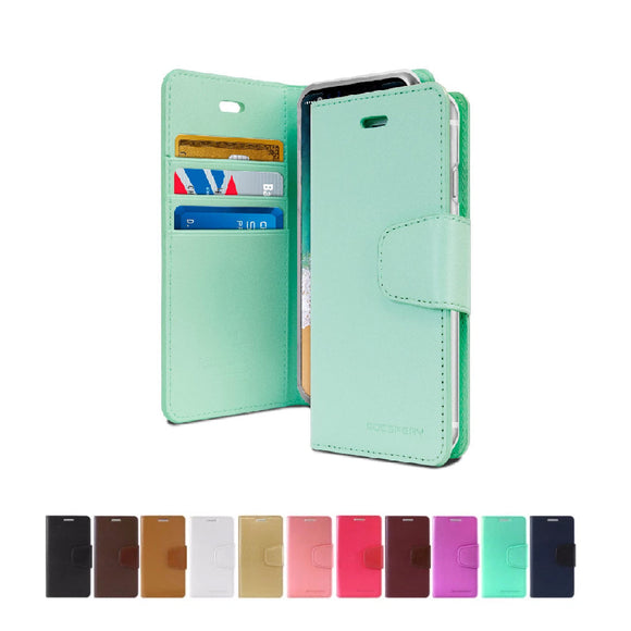 Mercury Goospery Sonata Diary Wallet Case With Card Slots for iPhone 13 Pro