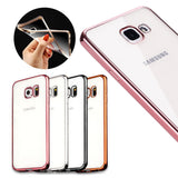 TPU Clear Crystal Rubber Soft Plated Case Cover for Samsung Galaxy S8/S8+