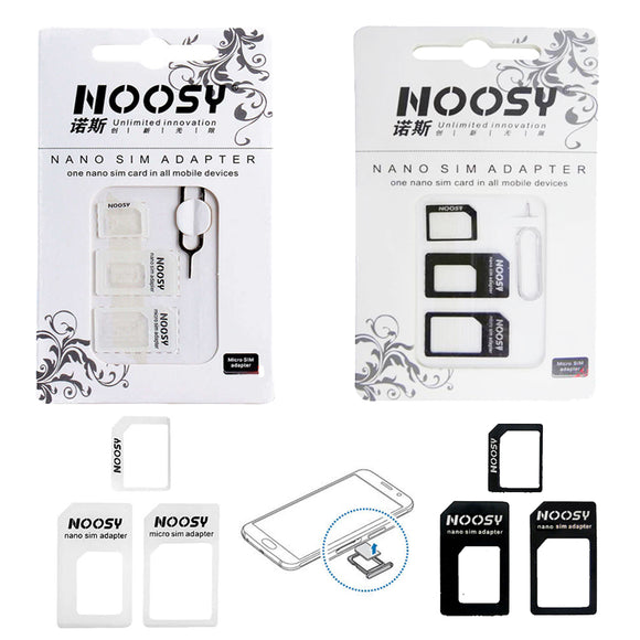 Noosy Nano SIM Card Adapter 4-In-One