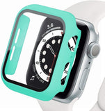 Full Cover With Tempered Glass Screen Protector for Apple Watch 44 42 40 38mm