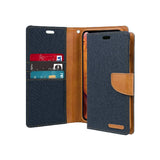 Mercury Goospery Canvas Diary Wallet Case With Card Slots for iPhone XS Max