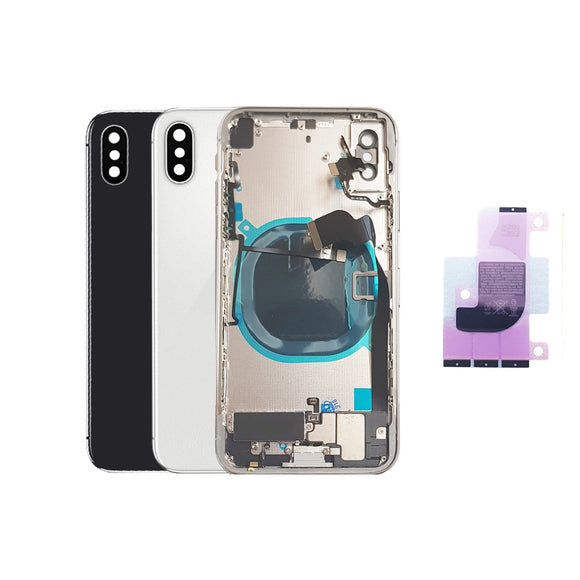 Housing Back Battery Cover Replacement For iPhone X With Installed Parts