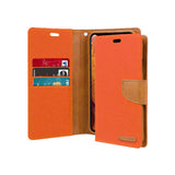 Mercury Goospery Canvas Diary Wallet Case With Card Slots for iPhone XS Max