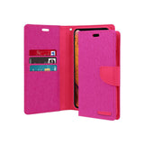 Mercury Goospery Canvas Diary Wallet Case With Card Slots for iPhone XS Max