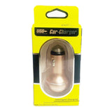 Dual USB Car Charger 2.4A/1A Metal Hammer with Blue LED Light