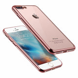 TPU Clear Crystal Rubber Soft Plating Case for iPhone 6 Plus/6S+