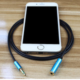 Male To Female 3.5mm AUX Audio For Mobile Phone iPod or MP3 Stereo Extension Cable Cord