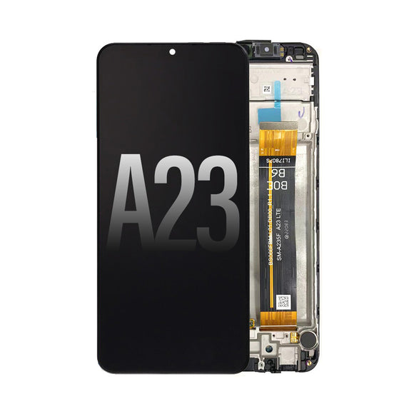 LCD and Touch Assembly OLED With Frame for Samsung Galaxy A23 A235 Service Pack
