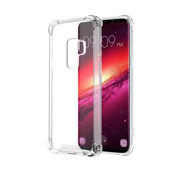 Goospery Clear Shockproof Slim Protective Case with Reinforced Corners for Samsung Galaxy S9+