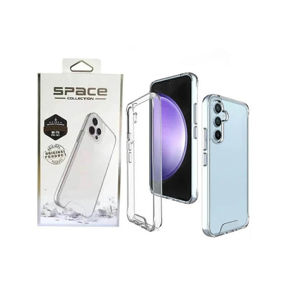 Space Clear TPU/PC Shockproof Anti-Scratch Back Cover Case for Samsung Galaxy A11 A12 A21s A22 A32 A52 A71