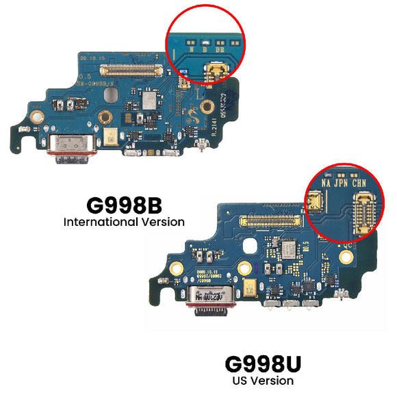 Charging Port Board For Samsung Galaxy S21 Ultra G998