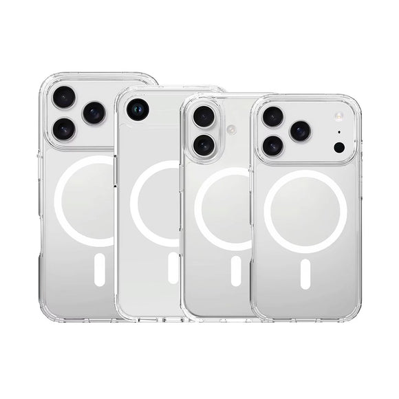 High Quality Acrylic + TPU Hybrid Transparent Case Cover With Magnetic Ring for iPhone 17 Pro Max Air