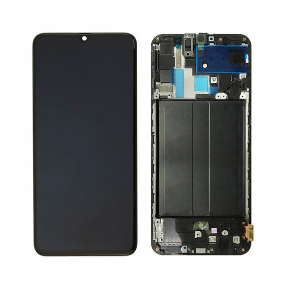Samsung Galaxy A70 A705 OLED Screen Replacement Digitizer with Frame Black