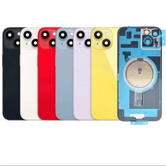 Rear Cover Glass with Camera Lens and Magsafe Magnet for iPhone 14 Plus High Quality