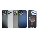 Rear Cover Glass with Camera Lens and Magsafe Magnet for iPhone 15 Pro Max High Quality