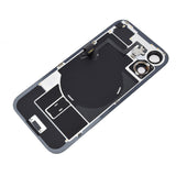 Rear Cover Glass with Camera Lens Glass and Wireless NFC Charging with Flash Flex Cable for iPhone 16 High Quality