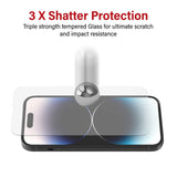 2.5D Tempered Glass Screen Protector 9H 0.33mm for iPhone 17 16 Pro Max Air