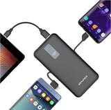 Awei Multiple Output P11K 10000mAh Mobile Power Bank With Cable