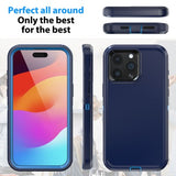 Shockproof Robot Armor Hard Plastic Case with Belt Clip for iPhone 15 / 15 Plus / 15 Pro / 15 Pro Max