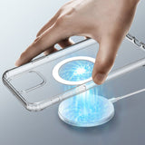 Clear Hybrid Magsafe Case with Magnetic Ring for iPhone 14 Plus Pro Max