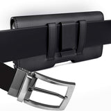 Bytech Flip Leather Holster Pouch Case with Belt Clip Loops Card Slots
