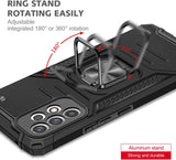 Blacktech Robot Magnet Case with 360° Rotating Ring for iPhone 13 Pro / Max
