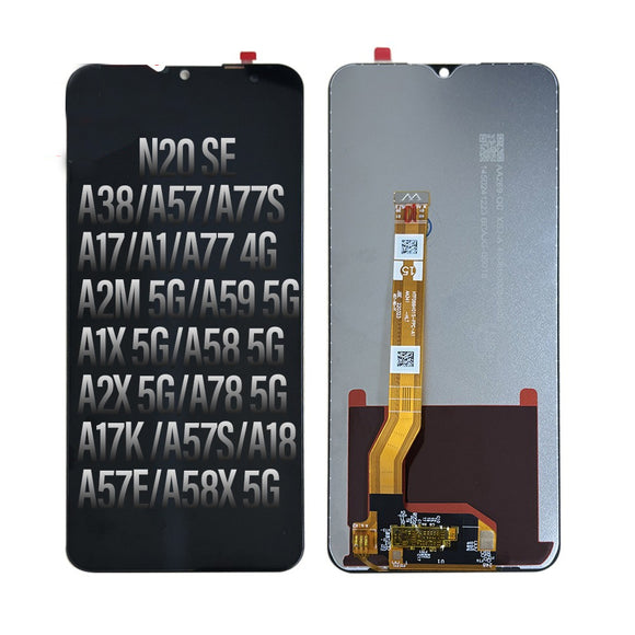 LCD Screen and Touch Assembly for OPPO A38 4G / A57 4G / A17 / A1 / A1X 5G / A2X 5G / A2M 5G / A17K / A18 / A57E / A57S /A59 5G / A77 4G / A77S / A58 5G / A78 5G / N20 SE / A58X 5G