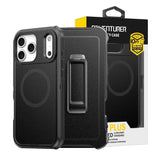 Shockproof Armor Hard Plastic Case with Belt Clip for iPhone 17 Pro Max Air