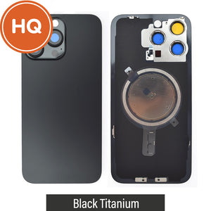 Rear Cover Glass with Camera Lens and Magsafe Magnet for iPhone 15 Pro Max High Quality