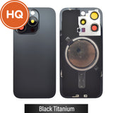 Rear Cover Glass with Camera Lens and Magsafe Magnet for iPhone 15 Pro High Quality