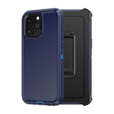 Shockproof Armor Hard Plastic Case with Belt Clip for iPhone 15 Plus Pro Max