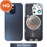 Rear Cover Glass with Camera Lens and Magsafe Magnet for iPhone 15 Pro High Quality